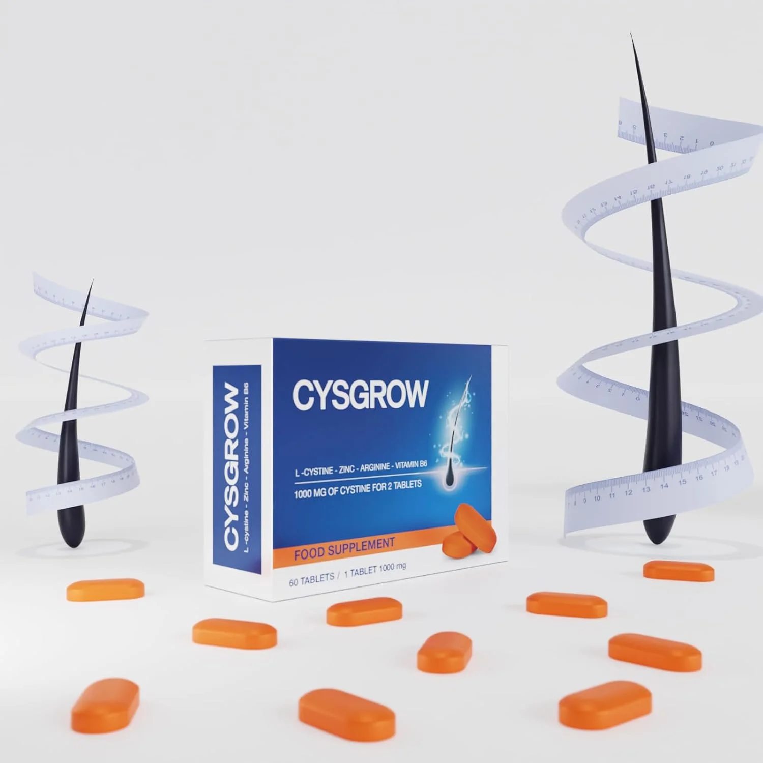 مکمل غذایی ویتامین مو Cysgrow حاوی سیستین، ویتامین B6، آرژنین و روی مکمل غذایی ویتامین مو Cysgrow حاوی سیستین، ویتامین B6، آرژنین و روی