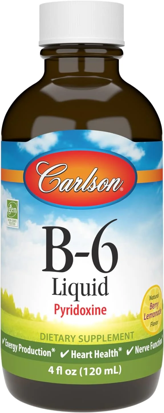 مایع ویتامین ب-6 کارلسون لبز، 4 اونس