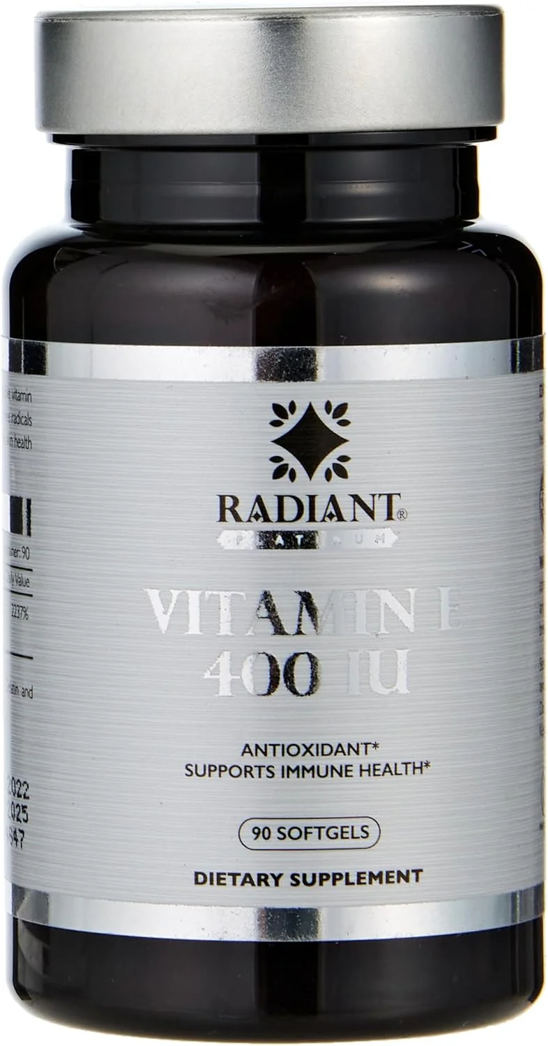 RADIANT PLATINUM ویتامین ای 400 واحد بین المللی 90 سافت ژل RADIANT PLATINUM ویتامین ای 400 واحد بین المللی 90 سافت ژل