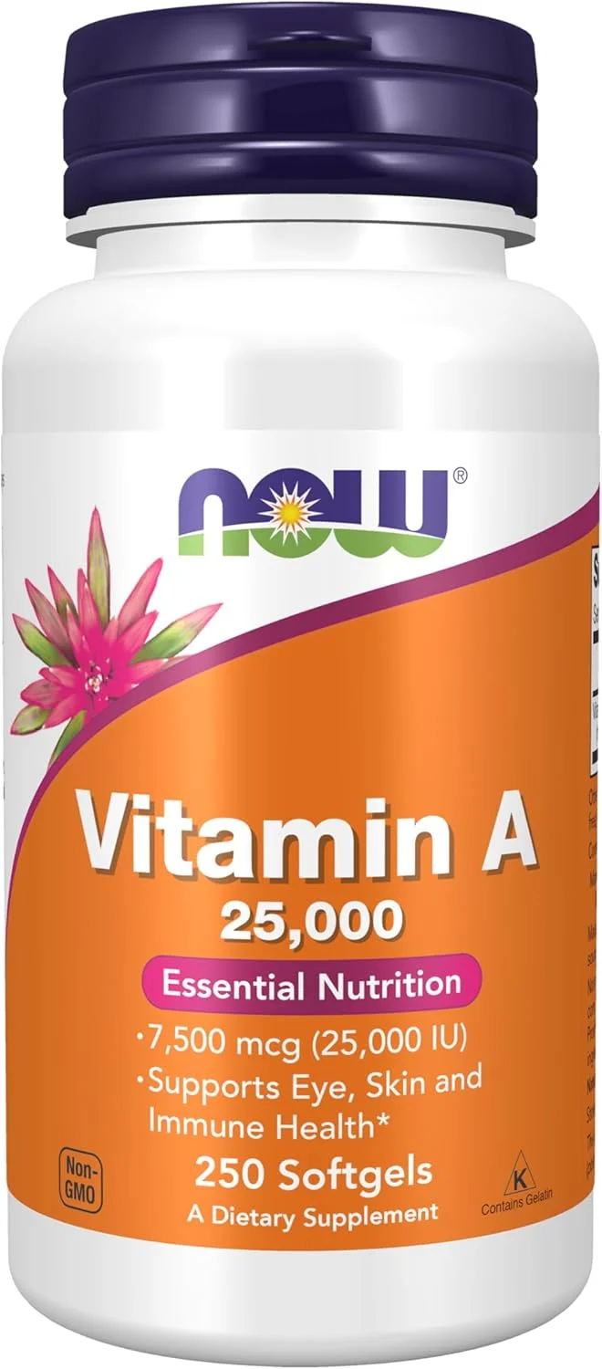مکمل های ناو، ویتامین آ (روغن جگر ماهی) 25000 واحد بین المللی، تغذیه ضروری، 250 سافت ژل مکمل های ناو، ویتامین آ (روغن جگر ماهی) 25000 واحد بین المللی، تغذیه ضروری، 250 سافت ژل