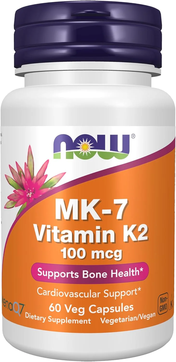 Now Foods ویتامین K-2 (Mk7) 100 میکروگرم 60 کپسول گیاهی Now Foods ویتامین K-2 (Mk7) 100 میکروگرم 60 کپسول گیاهی