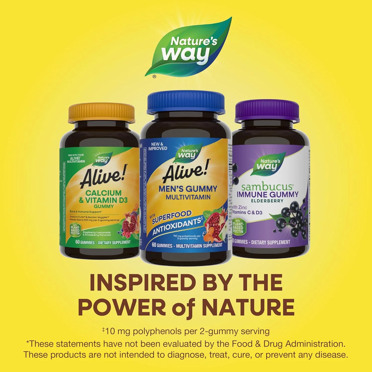 مولتی ویتامین مردانه Nature's Way Alive، 60 پاستیل | پشتیبانی از متابولیسم انرژی و عملکرد عضلات | مخلوط میوه های باغ و سبزیجات - با طعم میوه | 100 میلی گرم در هر وعده 2 پاستیلی مکمل غذایی مولتی ویتامین مردانه Nature's Way Alive، 60 پاستیل | پشتیبانی از متابولیسم انرژی و عملکرد عضلات | مخلوط میوه های باغ و سبزیجات - با طعم میوه | 100 میلی گرم در هر وعده 2 پاستیلی مکمل غذایی