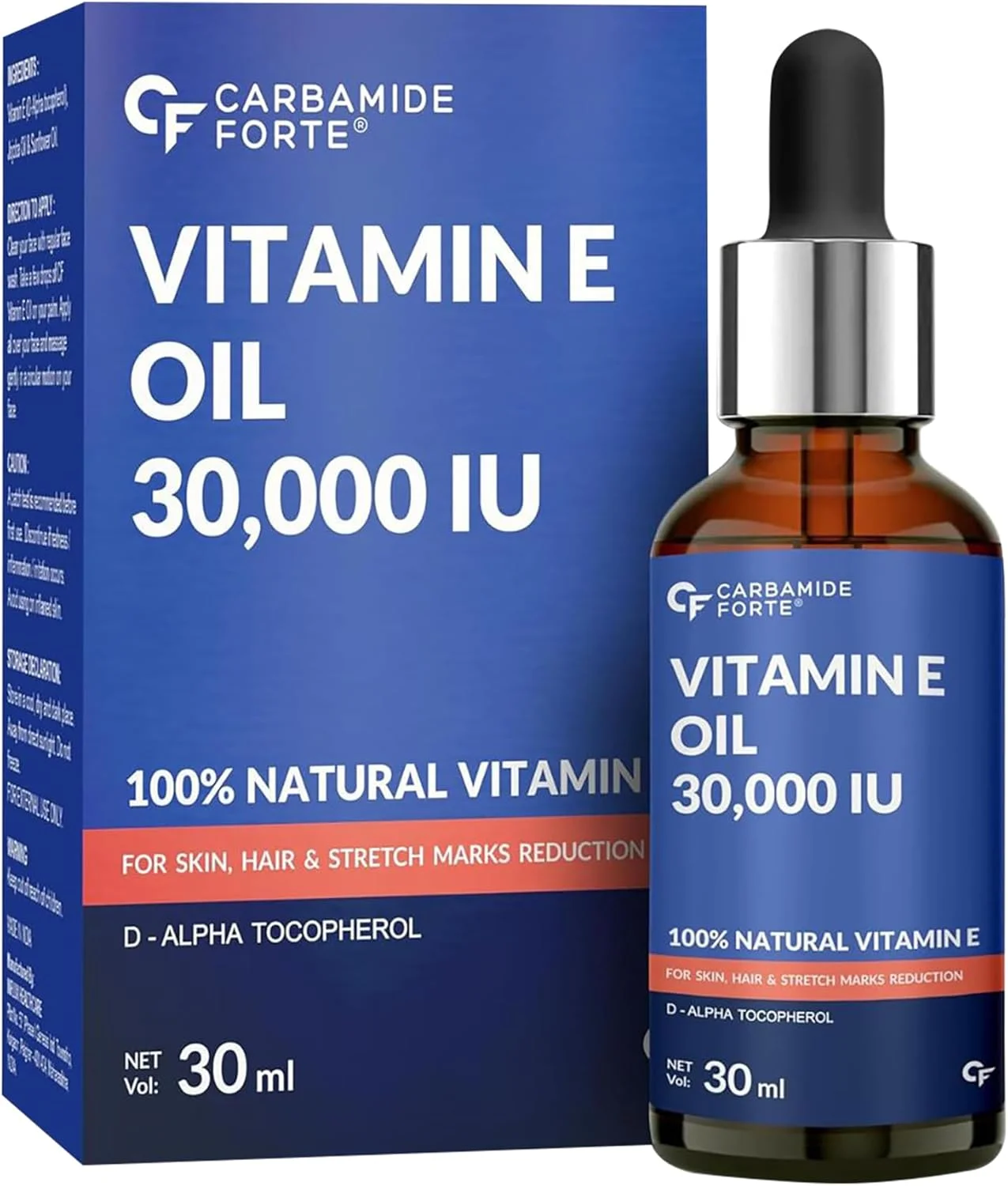 Carbamide Forte Vitamin E Oil For Face, Hair & skin | Vitamin E Oil | 30000 IU | 30ml Carbamide Forte Vitamin E Oil For Face, Hair & skin | Vitamin E Oil | 30000 IU | 30ml