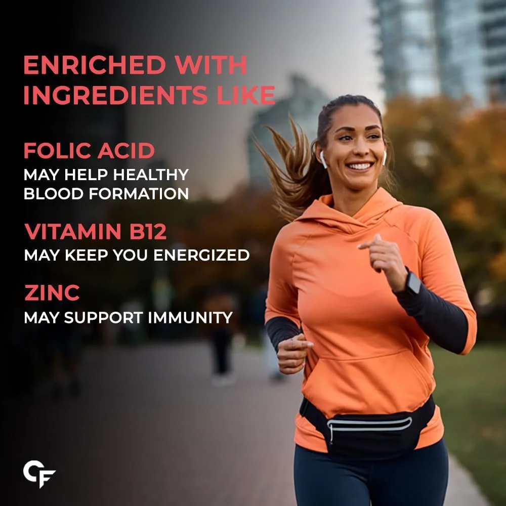 Carbamide Forte Chelated Iron + Vitamin C, B12, Folic Acid & Zinc - 100 Veg Iron Tablets Carbamide Forte Chelated Iron + Vitamin C, B12, Folic Acid & Zinc - 100 Veg Iron Tablets