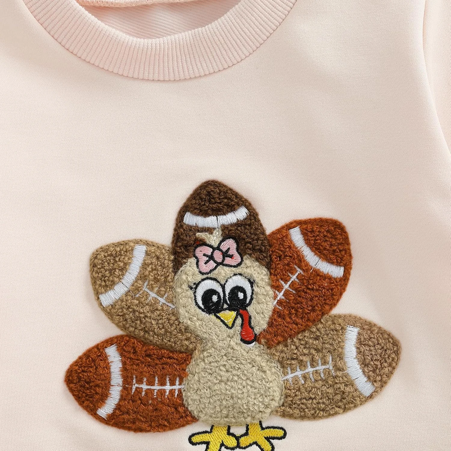 ست لباس دخترانه برای شکرگزاری، بلوز آستین بلند با گلدوزی بوقلمون، دامن توتو توری، ست لباس فوتبال بامزه ست لباس دخترانه برای شکرگزاری، بلوز آستین بلند با گلدوزی بوقلمون، دامن توتو توری، ست لباس فوتبال بامزه