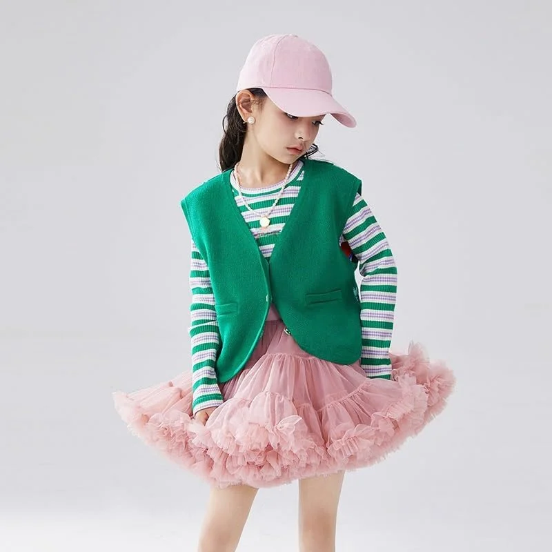 لباس توتو چند لایه توری فروشگاه سفید برای دختران نوپا، ست دامن پرنسسی رنگین کمانی توری دخترانه با تل سر گل. (سایز: 110CM) لباس توتو چند لایه توری فروشگاه سفید برای دختران نوپا، ست دامن پرنسسی رنگین کمانی توری دخترانه با تل سر گل. (سایز: 110CM)