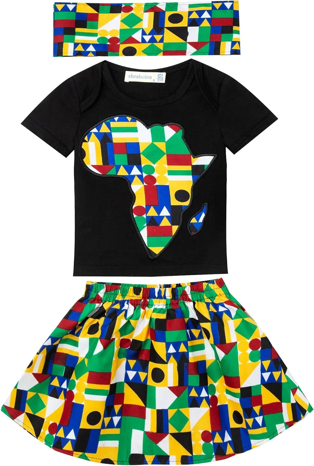 شنبولن لباس دخترانه به سبک آفریقایی شنبولن