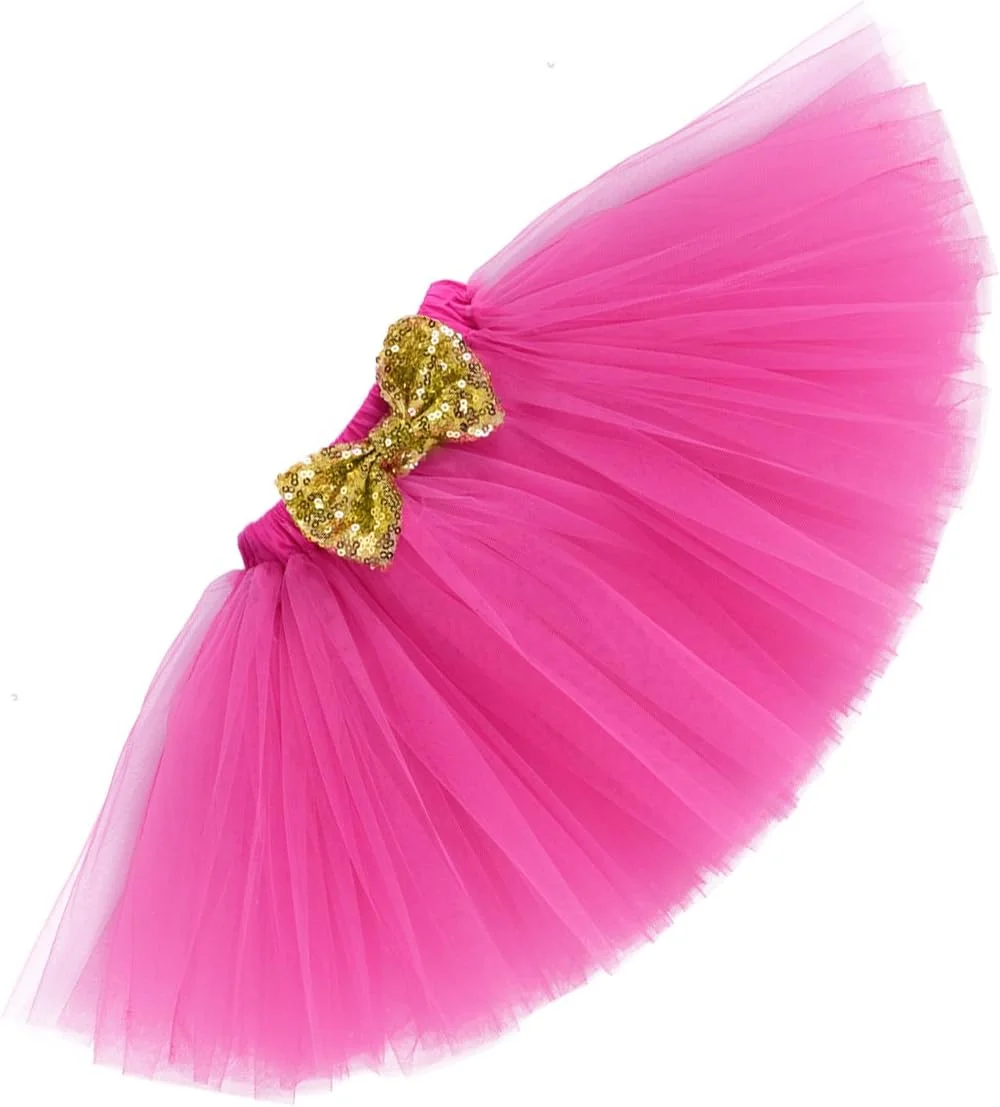 لباس تولد یک سالگی / دو سالگی / نیم سالگی کودک نوزاد ODASDO، دامن توتو پرنسسی، ست لباس مهمانی 4 تکه