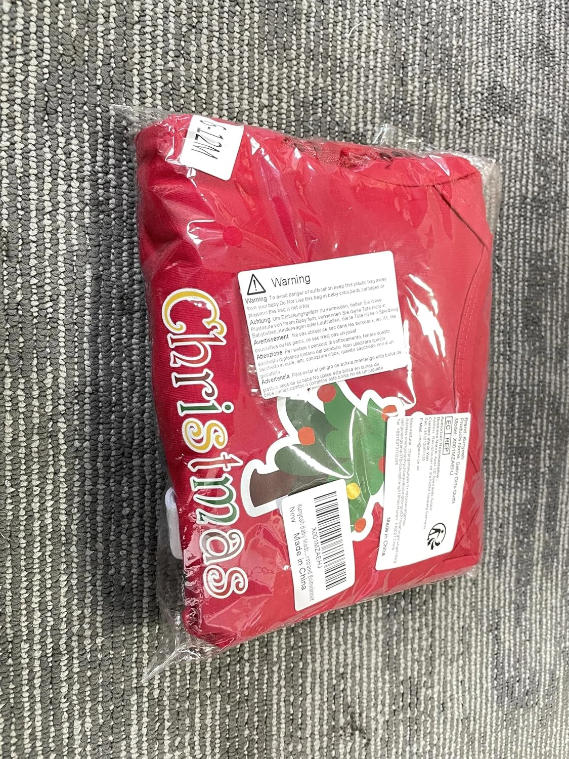 لباس کریسمس دخترانه Kunyeah، رامپر نوزادی، دامن توتو، ست لباس کریسمس نوزاد با کفش، هدبند و ساق گرم کن