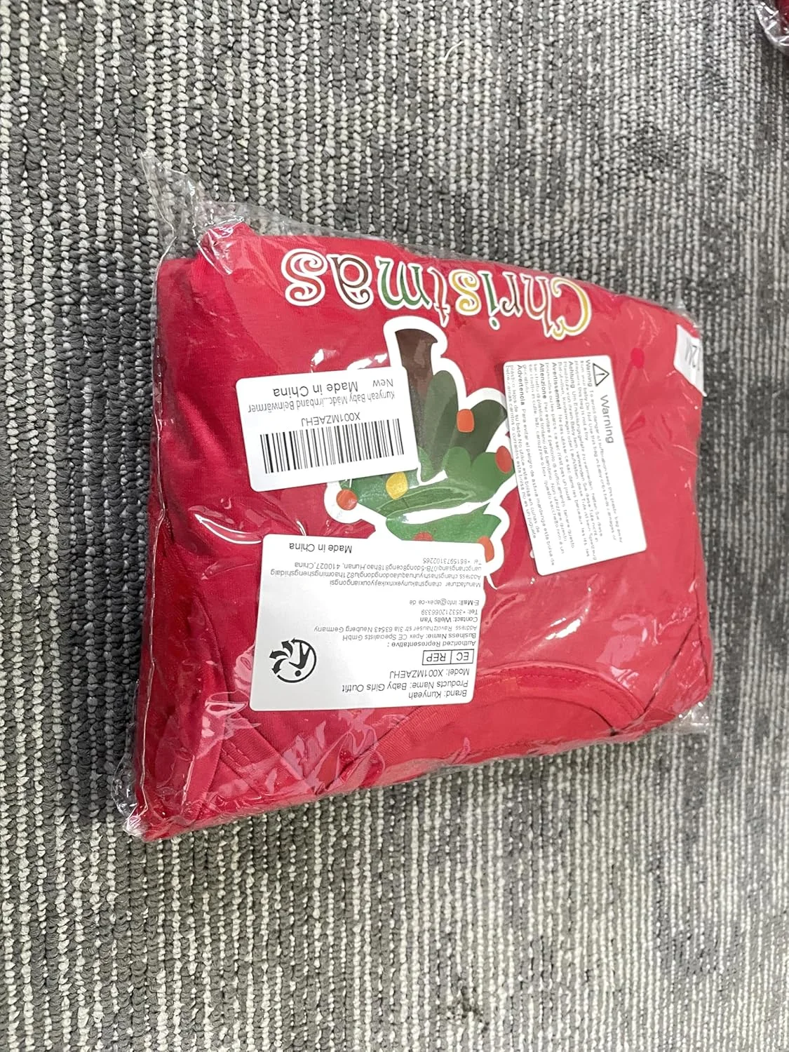 لباس کریسمس دخترانه Kunyeah، رامپر نوزادی، دامن توتو، ست لباس کریسمس نوزاد با کفش، هدبند و ساق گرم کن