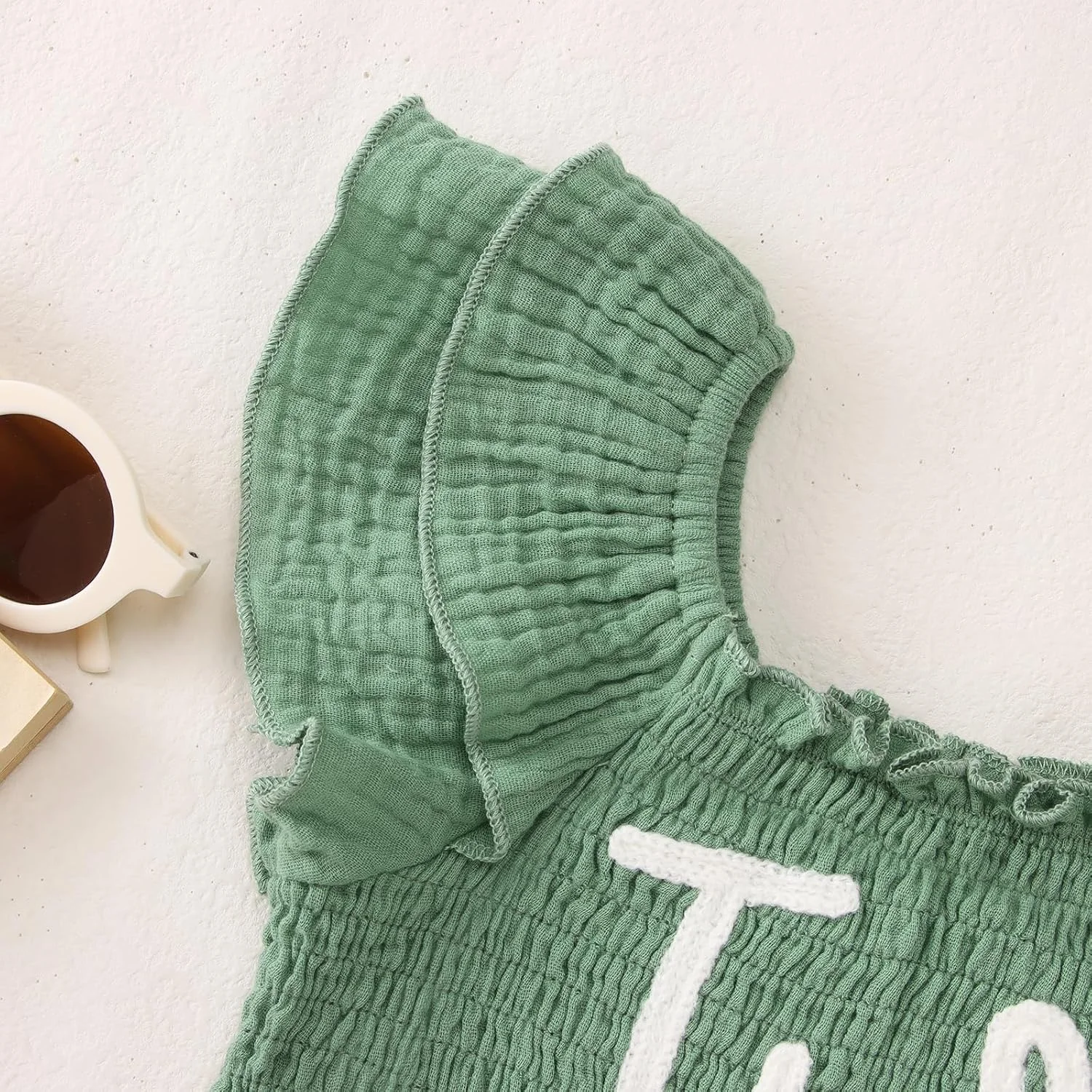 لباس تولد دخترانه KEKEMI مناسب تولد 2، 3، 4، 5، 6 و 7 سالگی، شامل تیشرت گلدوزی شده و دامن توتو