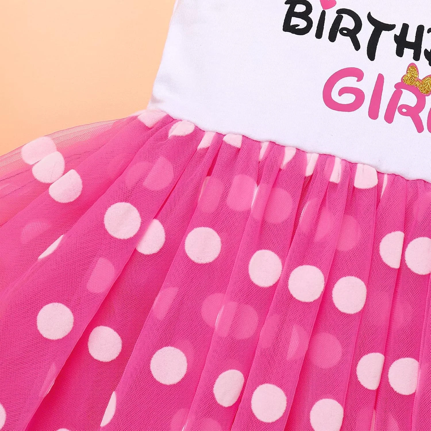 لباس تولد دخترانه IMEKIS، پیراهن خال خالی با هدبند، لباس جشن تولد، لباس هالووین، لباس فانتزی عکاسی 1-6 ساله