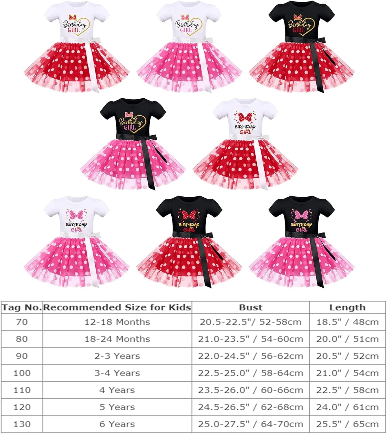 لباس تولد دخترانه IMEKIS، پیراهن خال خالی با هدبند، لباس جشن تولد، لباس هالووین، لباس فانتزی عکاسی 1-6 ساله