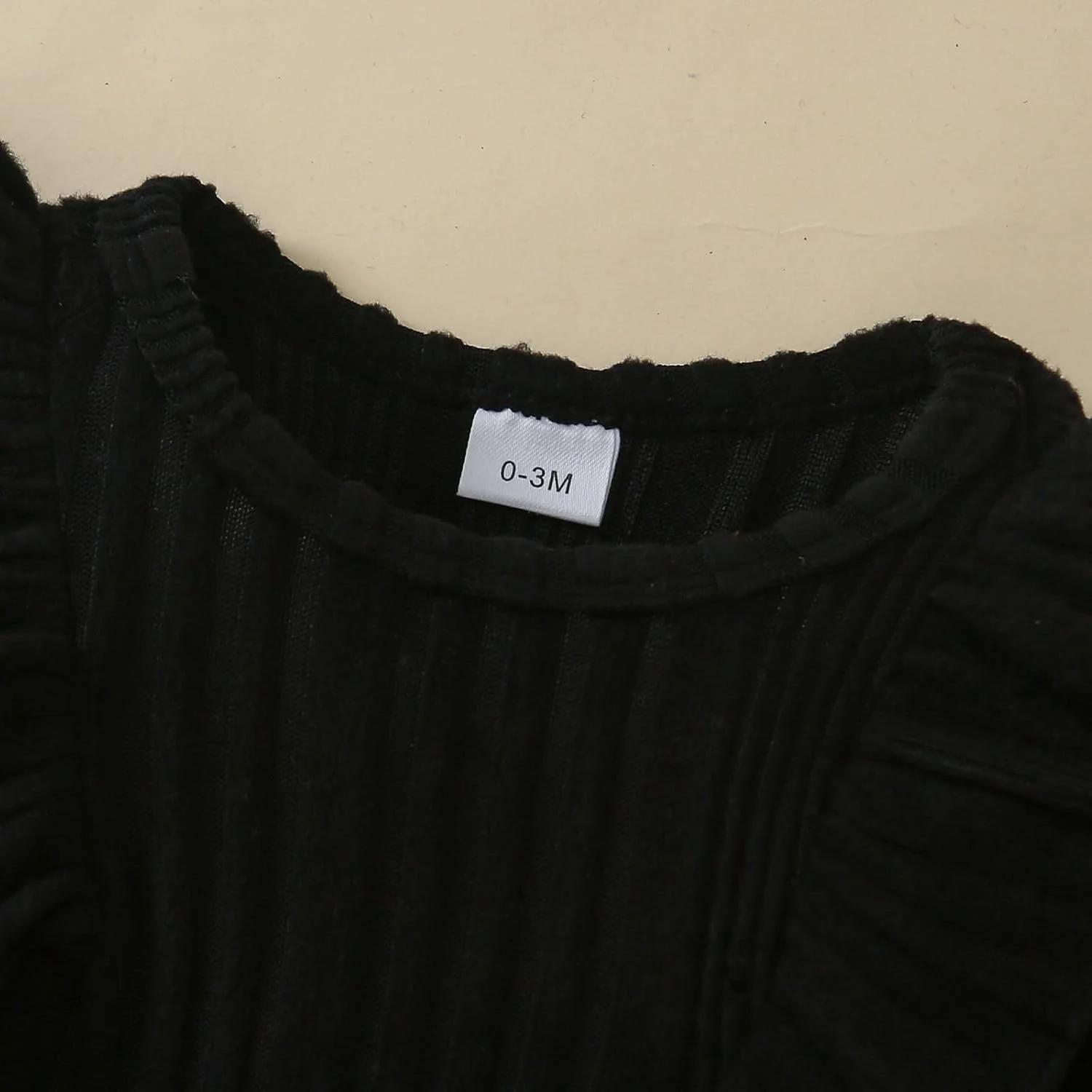 Guodeunh Newborn Baby Girl Plaid Outfits Long Sleeves Knit Ribbed Romper Plaid Belt Skirt Set Fall Winter Clothes 0-18M