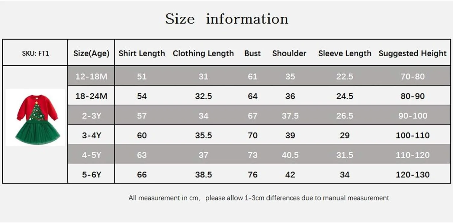 ست لباس کریسمس دخترانه شامل بلوز آستین بلند با طرح درخت کریسمس و دامن توری، ست 2 تکه ست لباس کریسمس دخترانه شامل بلوز آستین بلند با طرح درخت کریسمس و دامن توری، ست 2 تکه