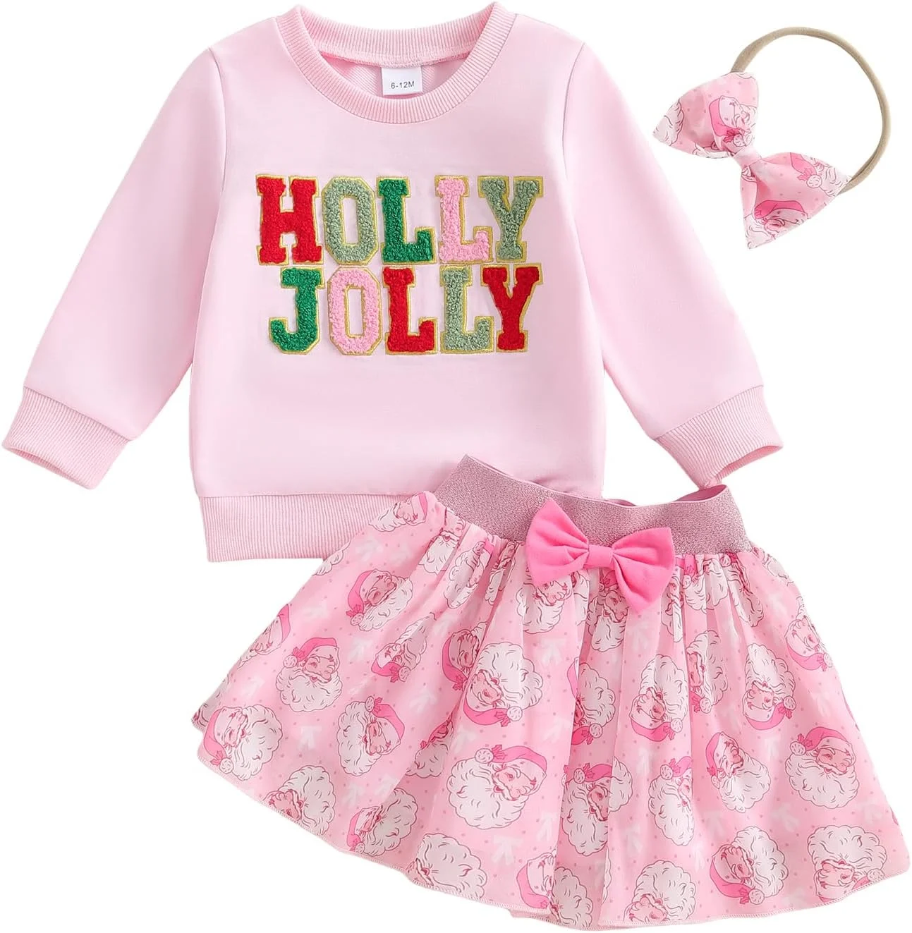 ست لباس دخترانه بچه گانه Amnnchya کریسمس، بلوز آستین بلند، پلیور طرح گوزن، دامن توتو، لباس پاییزی و زمستانی بچه گانه ست لباس دخترانه بچه گانه Amnnchya کریسمس، بلوز آستین بلند، پلیور طرح گوزن، دامن توتو، لباس پاییزی و زمستانی بچه گانه