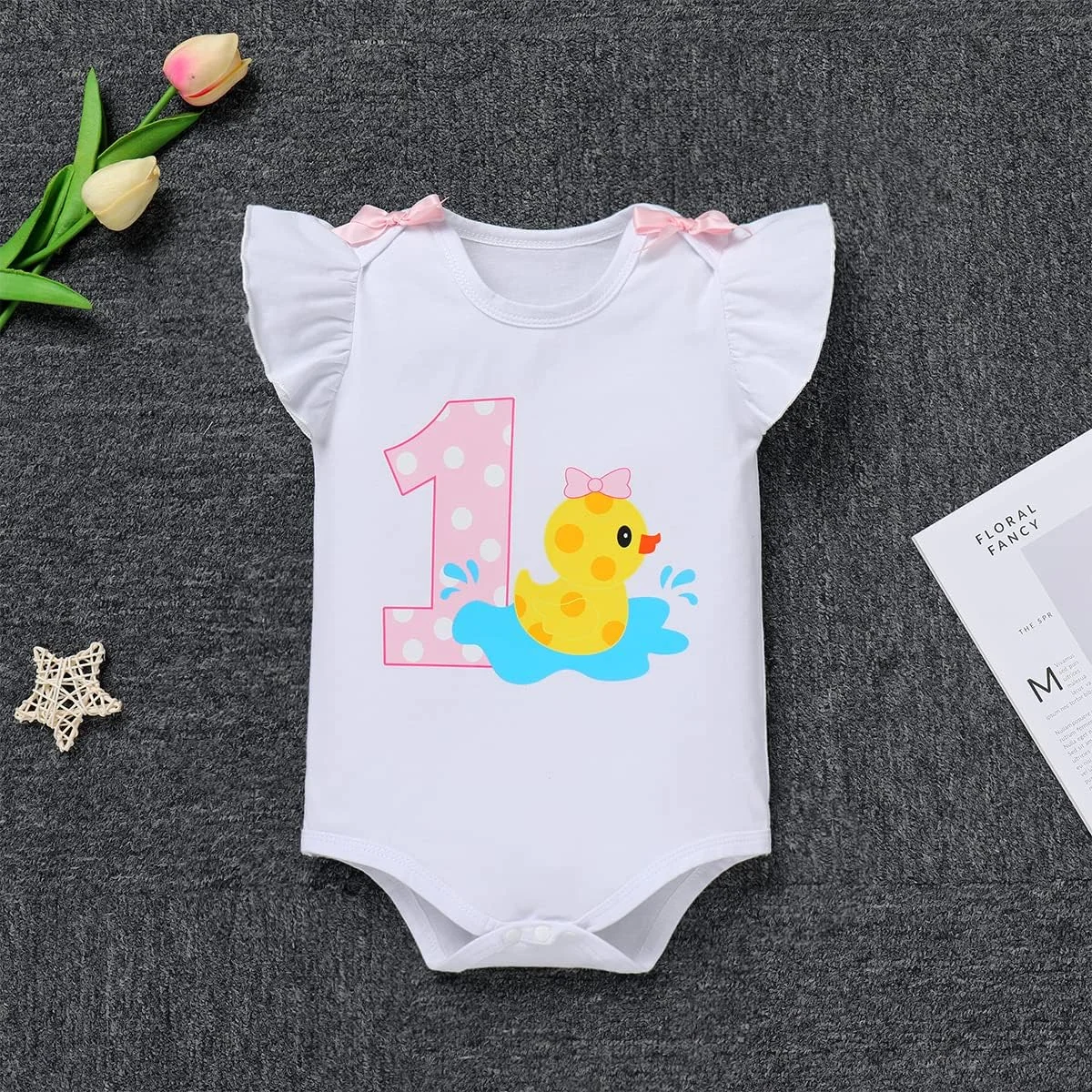 لباس تولد یک سالگی دخترانه IBTOM CASTLE، لباس پرنسسی، رامپر شخصیت کتاب، دامن توتو، لباس مهمانی عکاسی