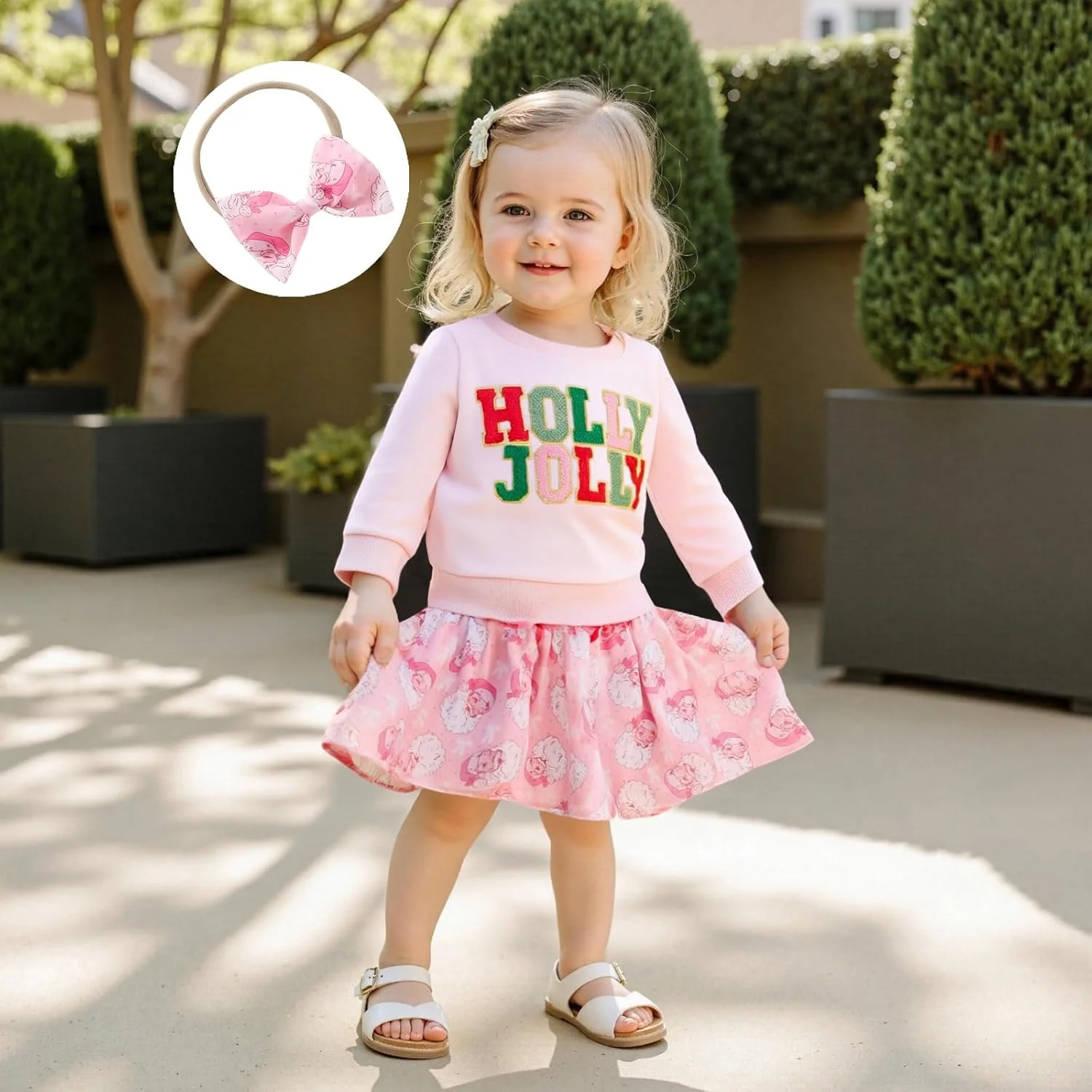 ست لباس دخترانه بچه گانه Amnnchya کریسمس، بلوز آستین بلند، پلیور طرح گوزن، دامن توتو، لباس پاییزی و زمستانی بچه گانه