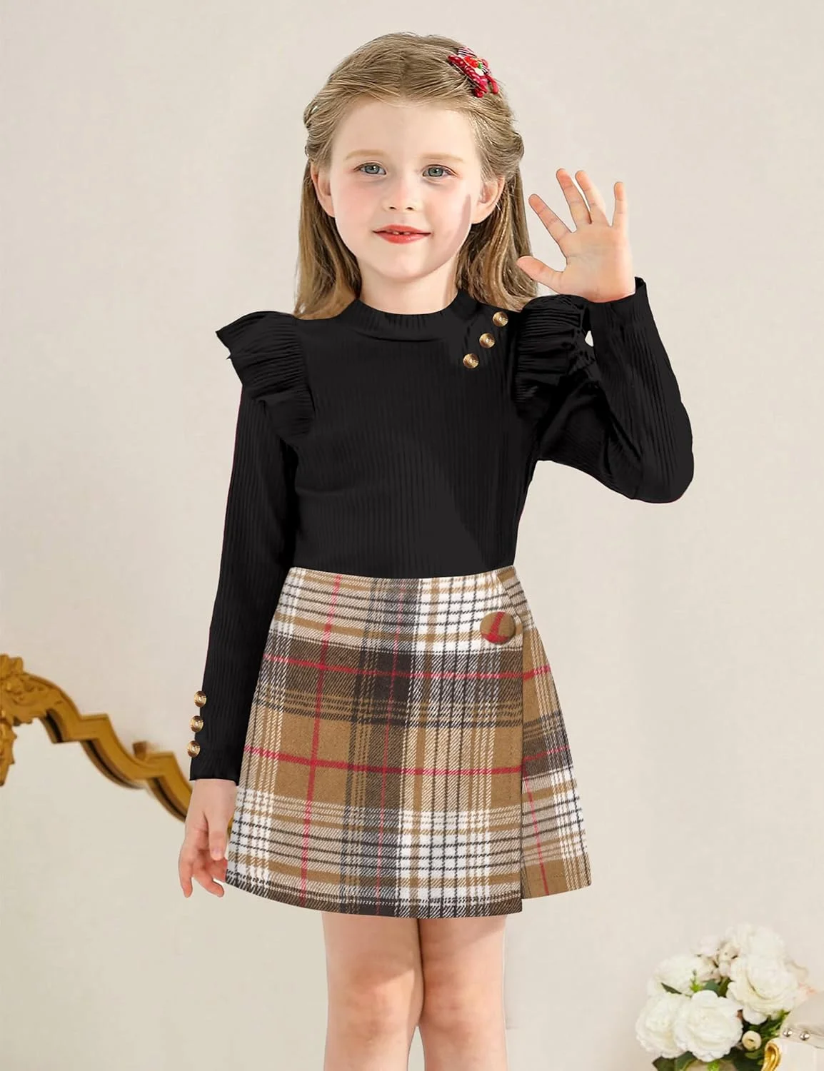 لباس دخترانه Aulyffo مناسب برای دختران نوپا