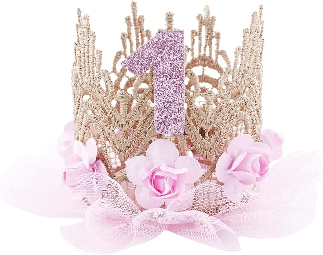 لباس سرهمی دخترانه نرم AWIBMK مدل 63954amazon_wochus به همراه تل تاج