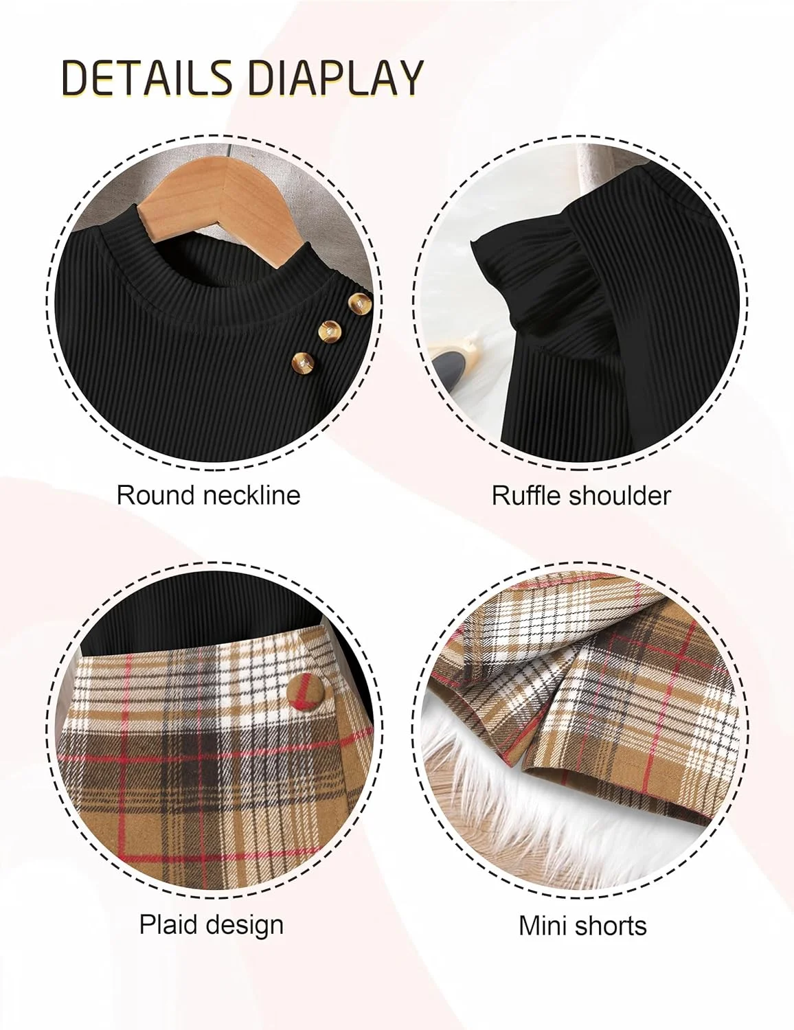 لباس دخترانه Aulyffo مناسب برای دختران نوپا