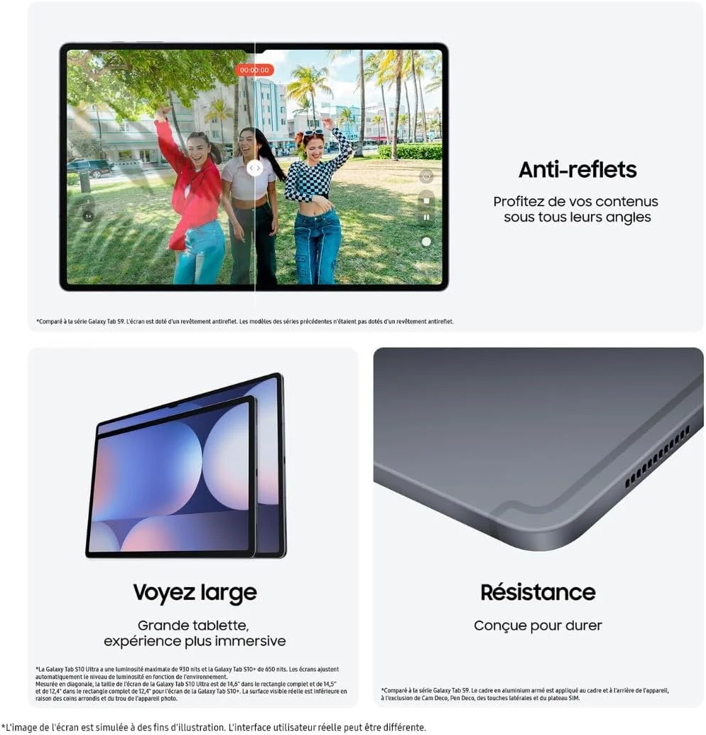 سامسونگ X920N گلکسی تب S10 Ultra Wi-Fi خاکستری مهتابی 14.6 اینچ / هشت هسته ای / 12 گیگابایت رم / 512 گیگابایت حافظه سامسونگ X920N گلکسی تب S10 Ultra Wi-Fi خاکستری مهتابی 14.6 اینچ / هشت هسته ای / 12 گیگابایت رم / 512 گیگابایت حافظه