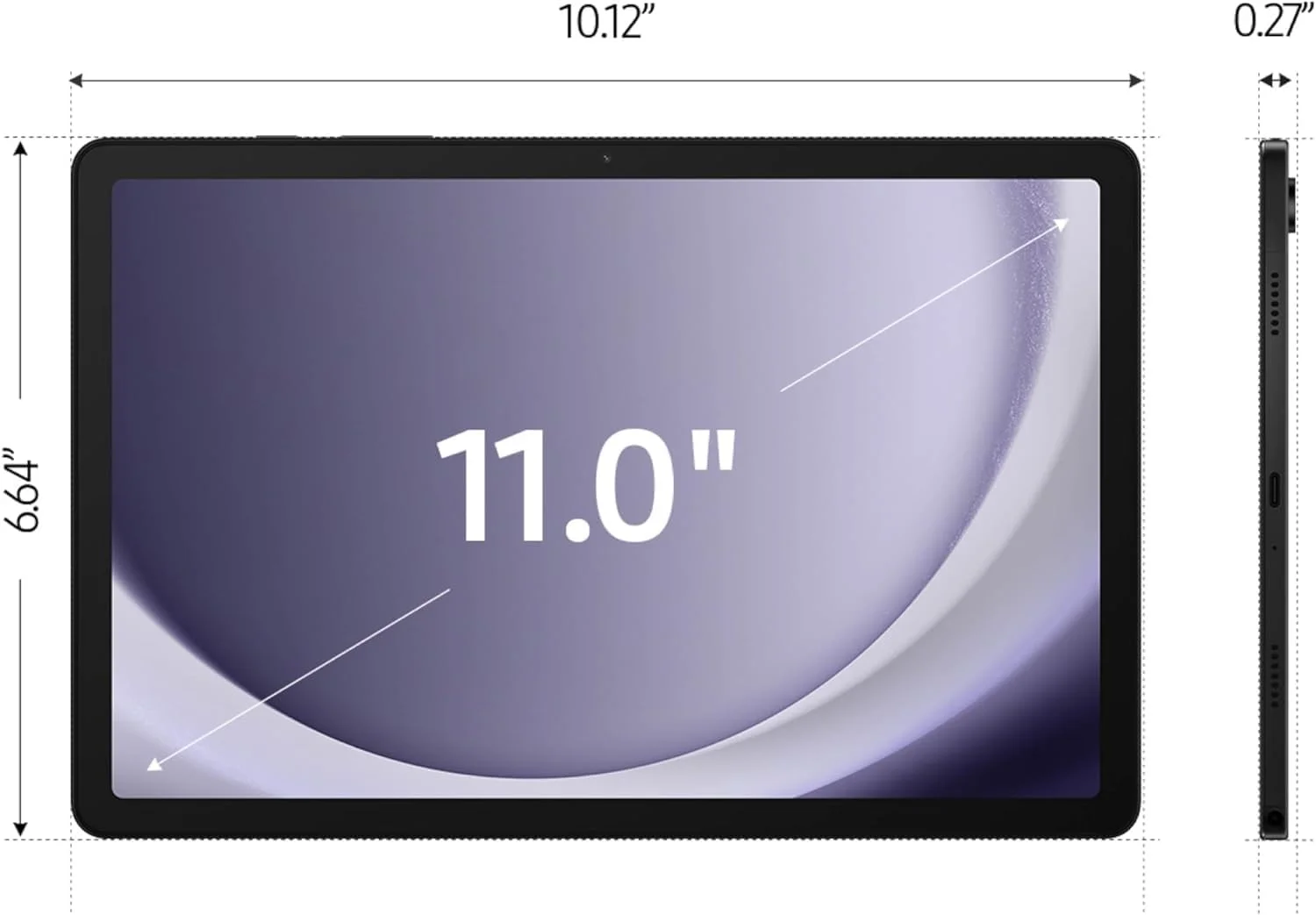 تبلت اندرویدی سامسونگ Galaxy Tab A9+ با صفحه نمایش 11 اینچی، 128 گیگابایت حافظه، صفحه نمایش بزرگ، چهار بلندگو، چیپست ارتقا یافته، نمایشگر چند پنجره ای، طراحی باریک، سبک و بادوام، گرافیت به همراه لوازم جانبی HEX تبلت اندرویدی سامسونگ Galaxy Tab A9+ با صفحه نمایش 11 اینچی، 128 گیگابایت حافظه، صفحه نمایش بزرگ، چهار بلندگو، چیپست ارتقا یافته، نمایشگر چند پنجره ای، طراحی باریک، سبک و بادوام، گرافیت به همراه لوازم جانبی HEX