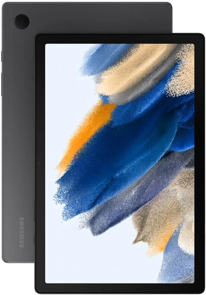 تبلت اندرویدی سامسونگ گلکسی تب A8 وای فای + LTE، صفحه نمایش LCD 10.5 اینچی، حافظه 32 گیگابایتی، باتری با دوام طولانی، محتوای Samsung Kids، Smart Switch، حافظه قابل ارتقا (خاکستری)