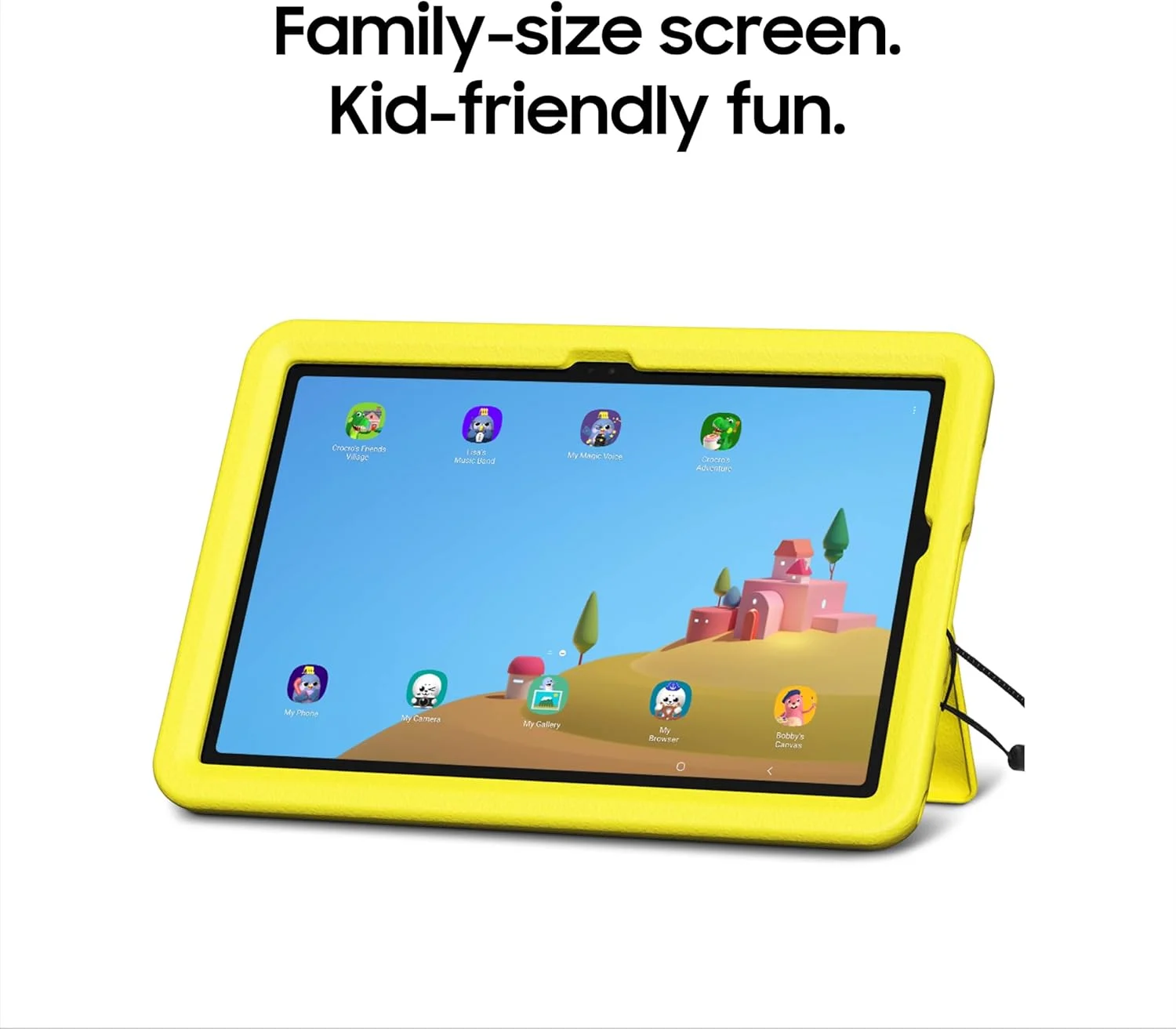 تبلت اندرویدی سامسونگ گلکسی تب A9+ پلاس Kids Edition با صفحه نمایش 11 اینچی، حافظه 64 گیگابایت، وای فای، عمر باتری طولانی، قابلیت افزایش حافظه، طراحی نازک و سبک، کاور پفی بادوام، نسخه ایالات متحده، 2024، زرد تبلت اندرویدی سامسونگ گلکسی تب A9+ پلاس Kids Edition با صفحه نمایش 11 اینچی، حافظه 64 گیگابایت، وای فای، عمر باتری طولانی، قابلیت افزایش حافظه، طراحی نازک و سبک، کاور پفی بادوام، نسخه ایالات متحده، 2024، زرد