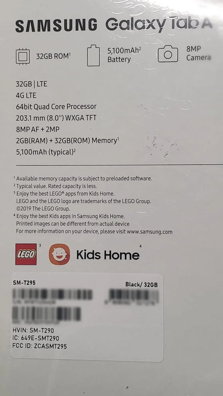 تبلت و تلفن سامسونگ گلکسی تب A 8.0 اینچ (2019، WiFi + Cellular) 32 گیگابایت، باتری 5100 میلی آمپر، 4G LTE (امکان برقراری تماس) GSM آنلاک شده مدل SM-T295، مدل بین المللی (32 گیگابایت، مشکی) تبلت و تلفن سامسونگ گلکسی تب A 8.0 اینچ (2019، WiFi + Cellular) 32 گیگابایت، باتری 5100 میلی آمپر، 4G LTE (امکان برقراری تماس) GSM آنلاک شده مدل SM-T295، مدل بین المللی (32 گیگابایت، مشکی)