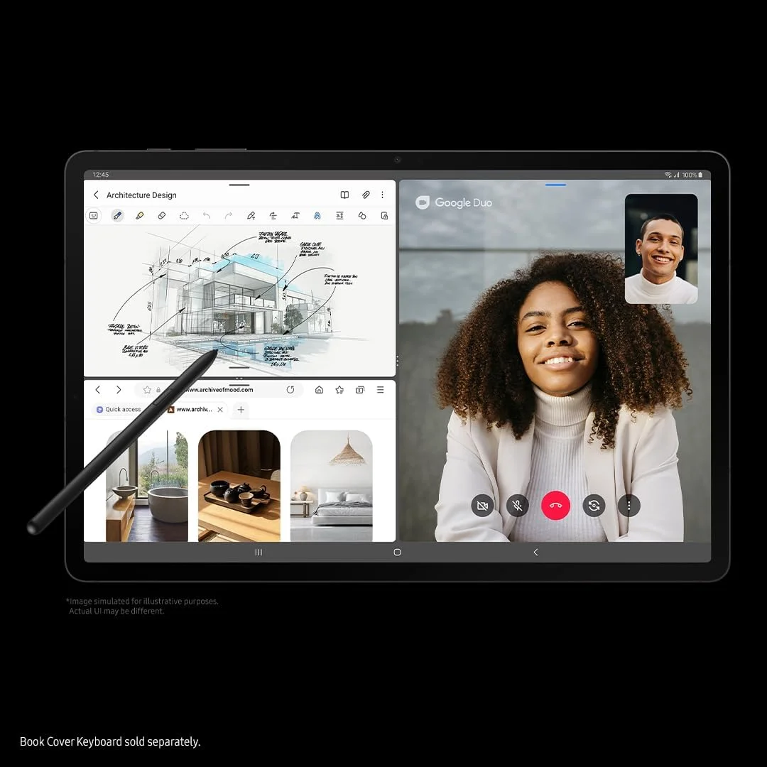 تبلت اندرویدی سامسونگ گلکسی تب S8+، صفحه نمایش بزرگ 12.4 اینچی AMOLED، حافظه 128 گیگابایتی، Wi-Fi 6E، دوربین فوق عریض، قلم S Pen همراه، باتری بادوام، گرافیت تبلت اندرویدی سامسونگ گلکسی تب S8+، صفحه نمایش بزرگ 12.4 اینچی AMOLED، حافظه 128 گیگابایتی، Wi-Fi 6E، دوربین فوق عریض، قلم S Pen همراه، باتری بادوام، گرافیت