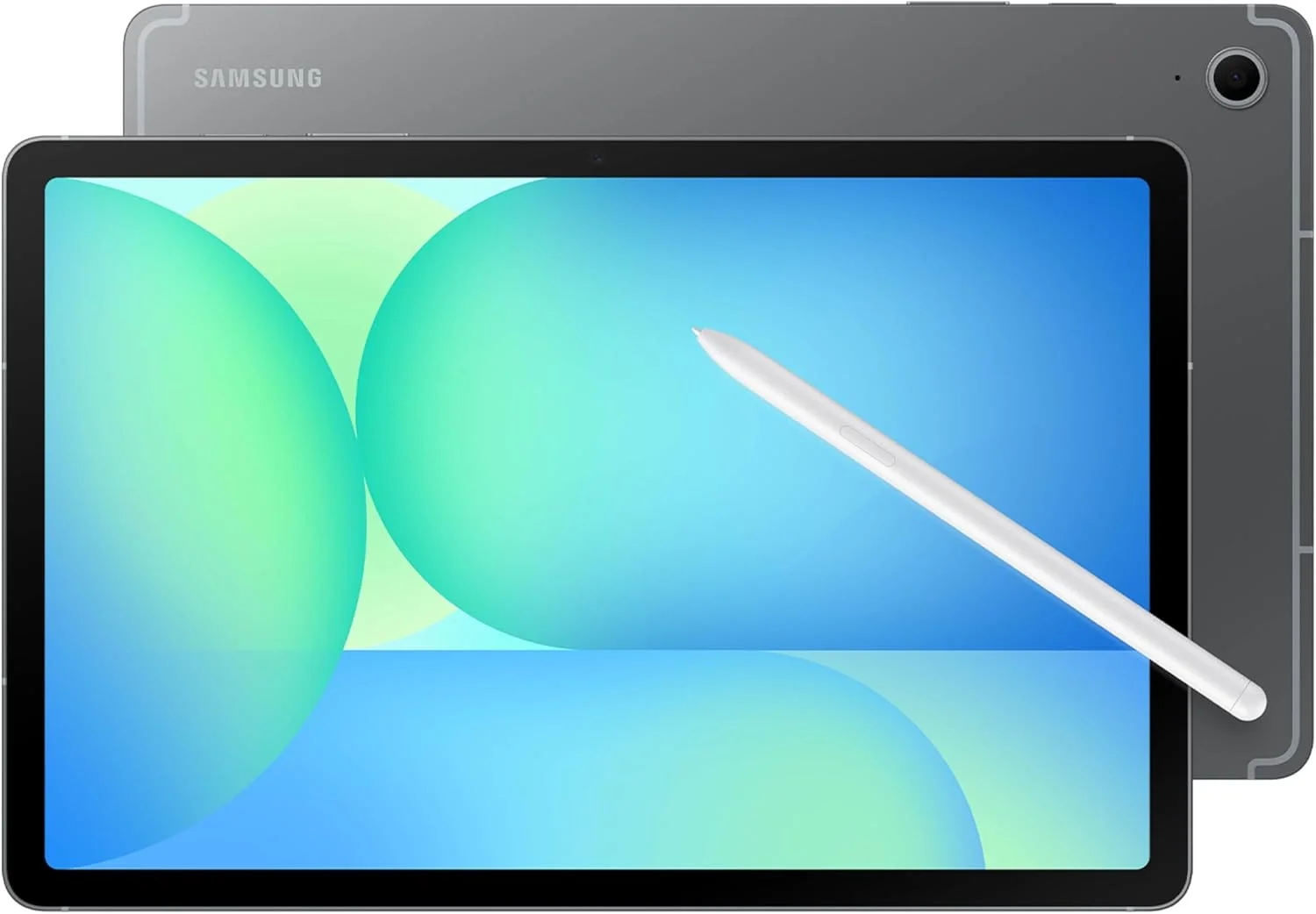 تبلت اندرویدی SAMSUNG Galaxy Tab S10 FE با حافظه 128 گیگابایت و WiFi، صفحه نمایش بزرگ، عمر باتری طولانی، پردازنده Exynos 1580، مقاوم در برابر آب با استاندارد IP68، نرخ نوسازی 90 هرتز، قلم S Pen برای یادداشت برداری، نسخه ایالات متحده، خاکستری
