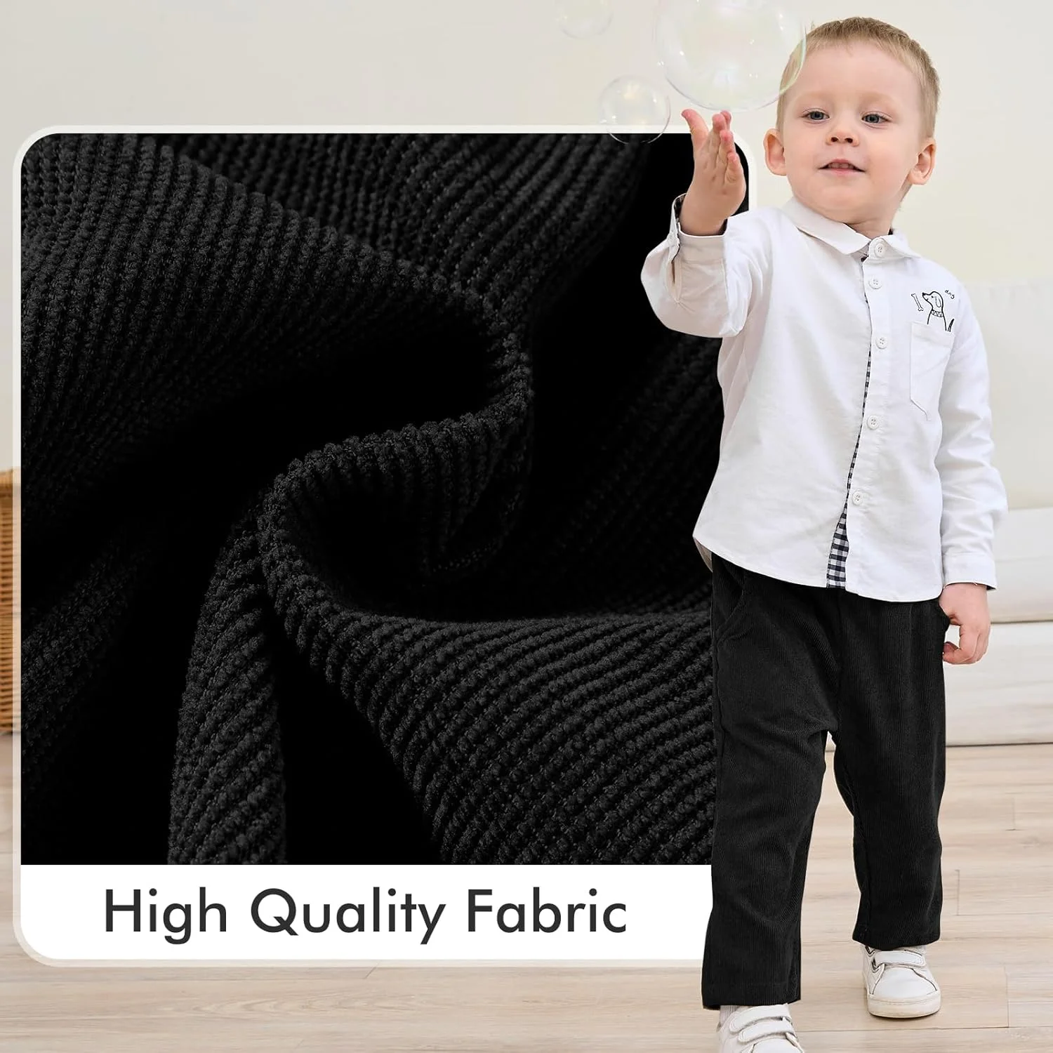 شلوار مخمل کبریتی پسرانه Neutocd، شلوار جاگر فرم نوزادی، شلوار ورزشی کشی، شلوار کتان پسرانه با جیب