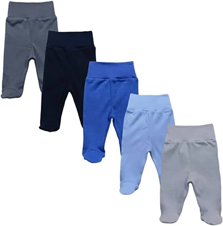 شلوار نوزادی MEA BABY، مناسب برای نوزادان دختر و پسر، 100% پنبه، بسته 5 عددی. شلوار رامپر نوزادی با جوراب. شلوار نوزادی با جوراب، شلوار نوزادی پسرانه با جوراب، دخترانه شلوار نوزادی MEA BABY، مناسب برای نوزادان دختر و پسر، 100% پنبه، بسته 5 عددی. شلوار رامپر نوزادی با جوراب. شلوار نوزادی با جوراب، شلوار نوزادی پسرانه با جوراب، دخترانه