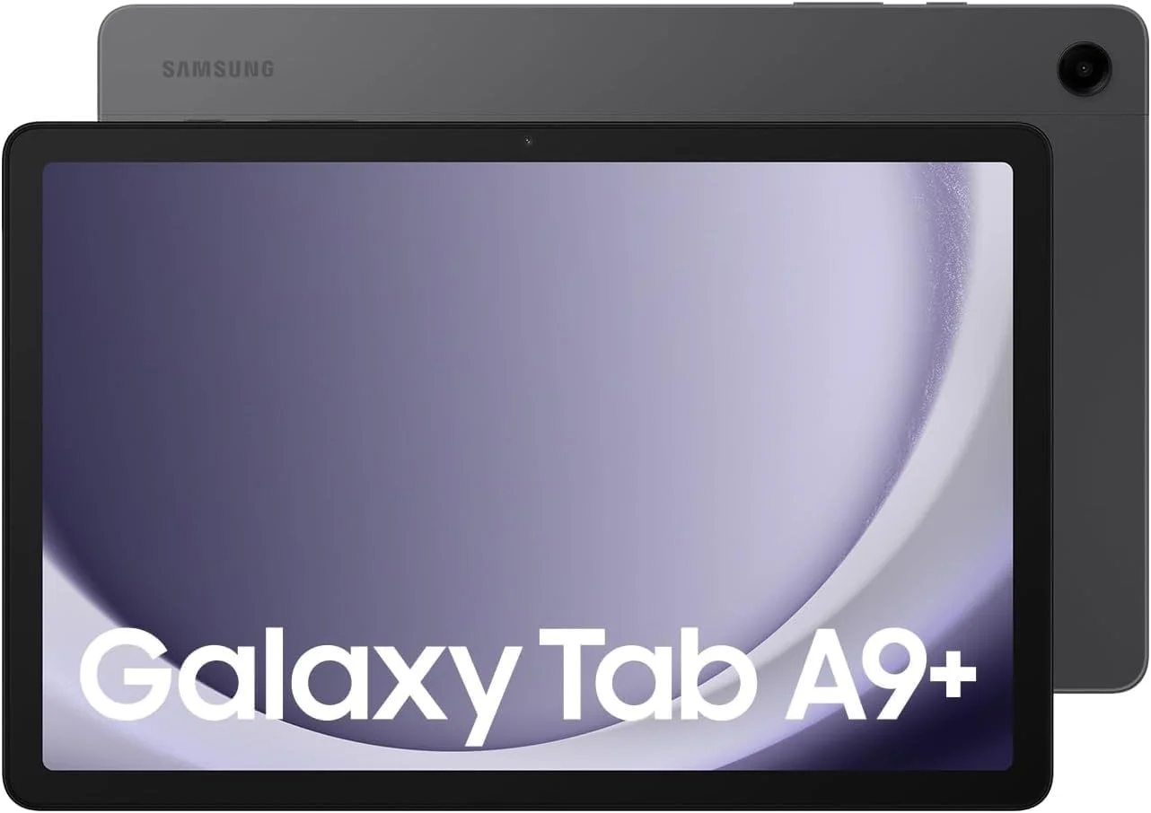 تبلت اندرویدی سامسونگ گلکسی تب A9+ با صفحه نمایش 11 اینچی، 8 گیگابایت رم + 128 گیگابایت حافظه داخلی، صفحه نمایش بزرگ، چهار بلندگو، تراشه ارتقا یافته، نمایشگر چند پنجره ای، باریک، سبک، بادوام، نسخه بین المللی (گرافیتی)