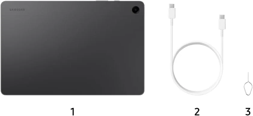 تبلت اندرویدی سامسونگ گلکسی تب A9+ با صفحه نمایش 11 اینچی، 8 گیگابایت رم + 128 گیگابایت حافظه داخلی، صفحه نمایش بزرگ، چهار بلندگو، تراشه ارتقا یافته، نمایشگر چند پنجره ای، باریک، سبک، بادوام، نسخه بین المللی (گرافیتی)