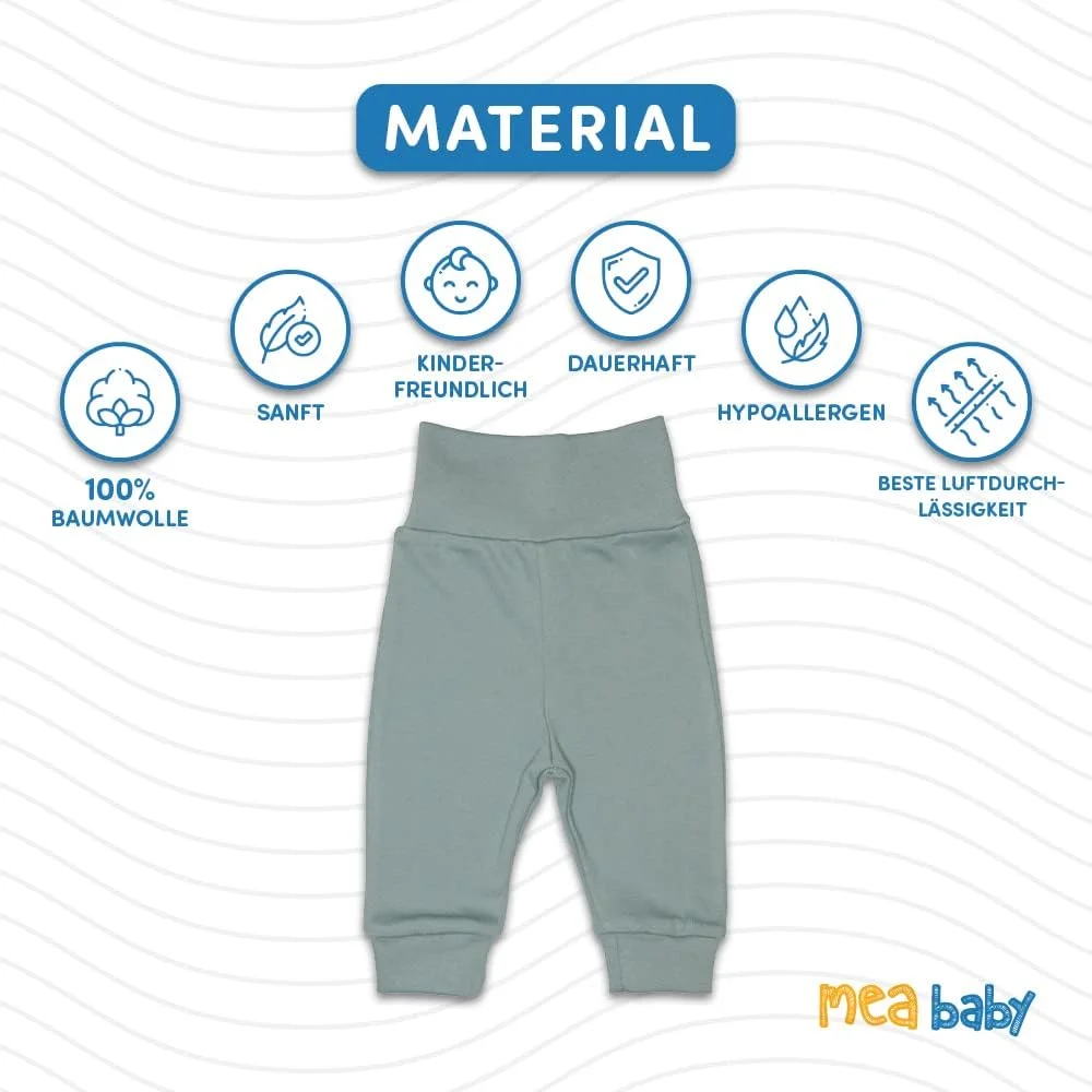 شلوار نوزادی MEA BABY، مناسب برای دختر و پسر، 100% پنبه، بسته 5 عددی / شلوار گشاد نوزادی، شلوار نوزادی پسرانه، شلوار نوزادی دخترانه، شلوار اسلیپ-آن شلوار نوزادی MEA BABY، مناسب برای دختر و پسر، 100% پنبه، بسته 5 عددی / شلوار گشاد نوزادی، شلوار نوزادی پسرانه، شلوار نوزادی دخترانه، شلوار اسلیپ-آن