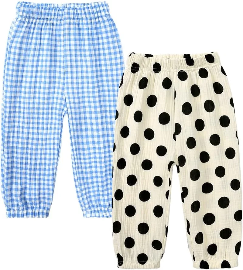 شلوار کتان نخی بچگانه MYGBCPJS، مناسب پسران و دختران، شلوار مچ دار غیررسمی، شلوار بلند گشاد شلوار کتان نخی بچگانه MYGBCPJS، مناسب پسران و دختران، شلوار مچ دار غیررسمی، شلوار بلند گشاد