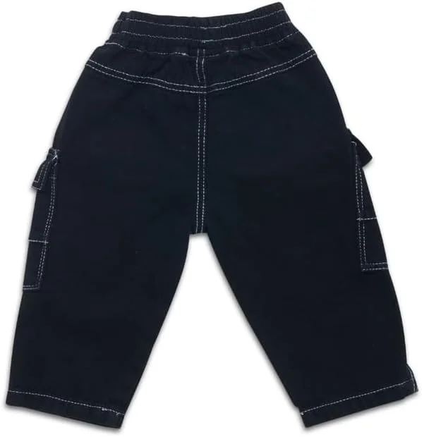 شلوار کارگو پسرانه نوزادی کانگوروهای کوچک، کمر کاملا کشی شلوار کارگو پسرانه نوزادی کانگوروهای کوچک، کمر کاملا کشی