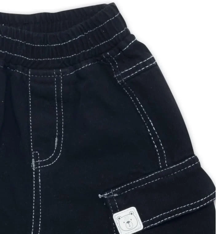 شلوار کارگو پسرانه نوزادی کانگوروهای کوچک، کمر کاملا کشی شلوار کارگو پسرانه نوزادی کانگوروهای کوچک، کمر کاملا کشی