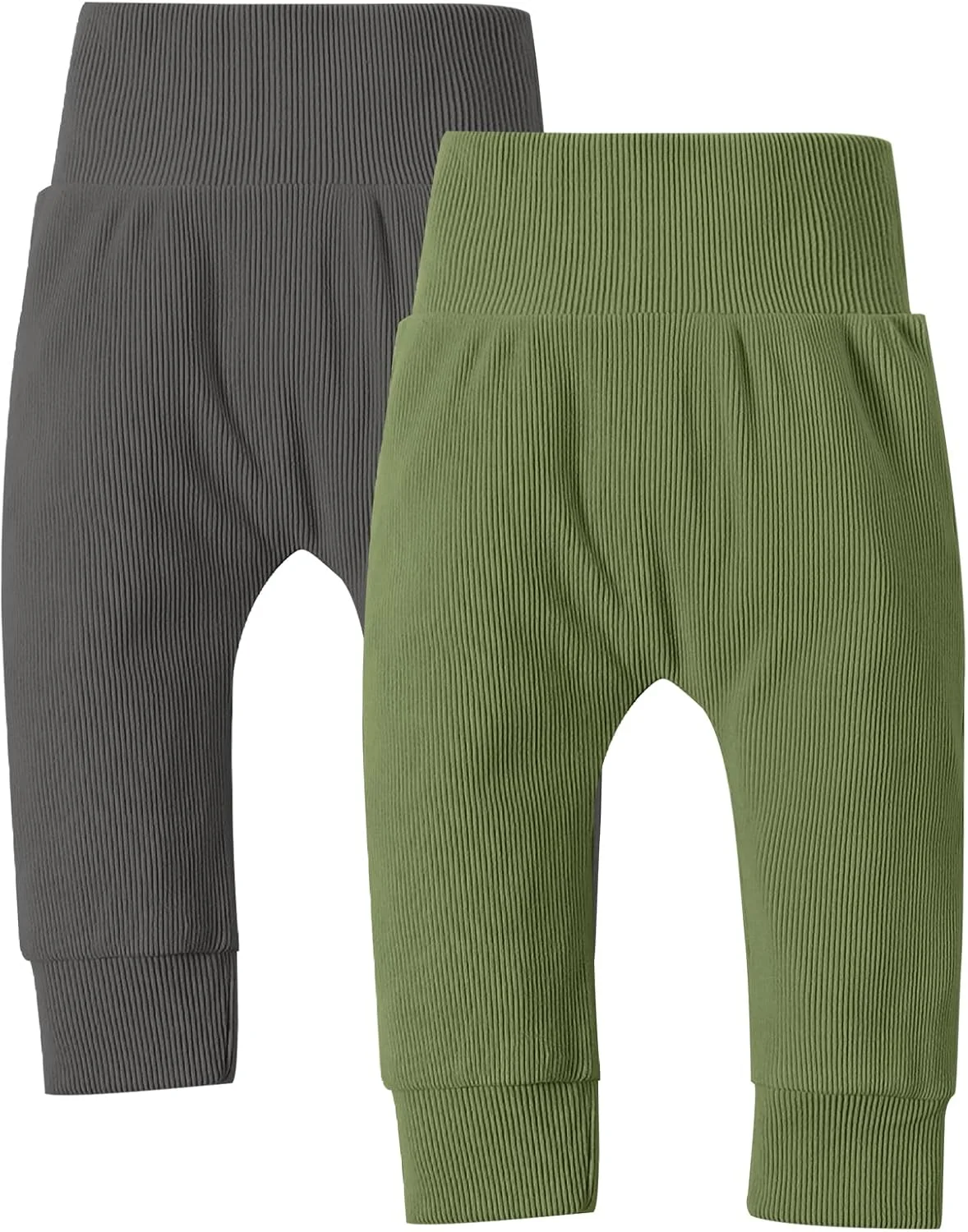 ست شلوار نوزادی پسرانه Kionio، شامل دو عدد لگینگ نوزادی، شلوار راحتی کشی، شلوار ورزشی با کمر کشی، لباس پسرانه کودک نوپا، رنگ ثابت ست شلوار نوزادی پسرانه Kionio، شامل دو عدد لگینگ نوزادی، شلوار راحتی کشی، شلوار ورزشی با کمر کشی، لباس پسرانه کودک نوپا، رنگ ثابت