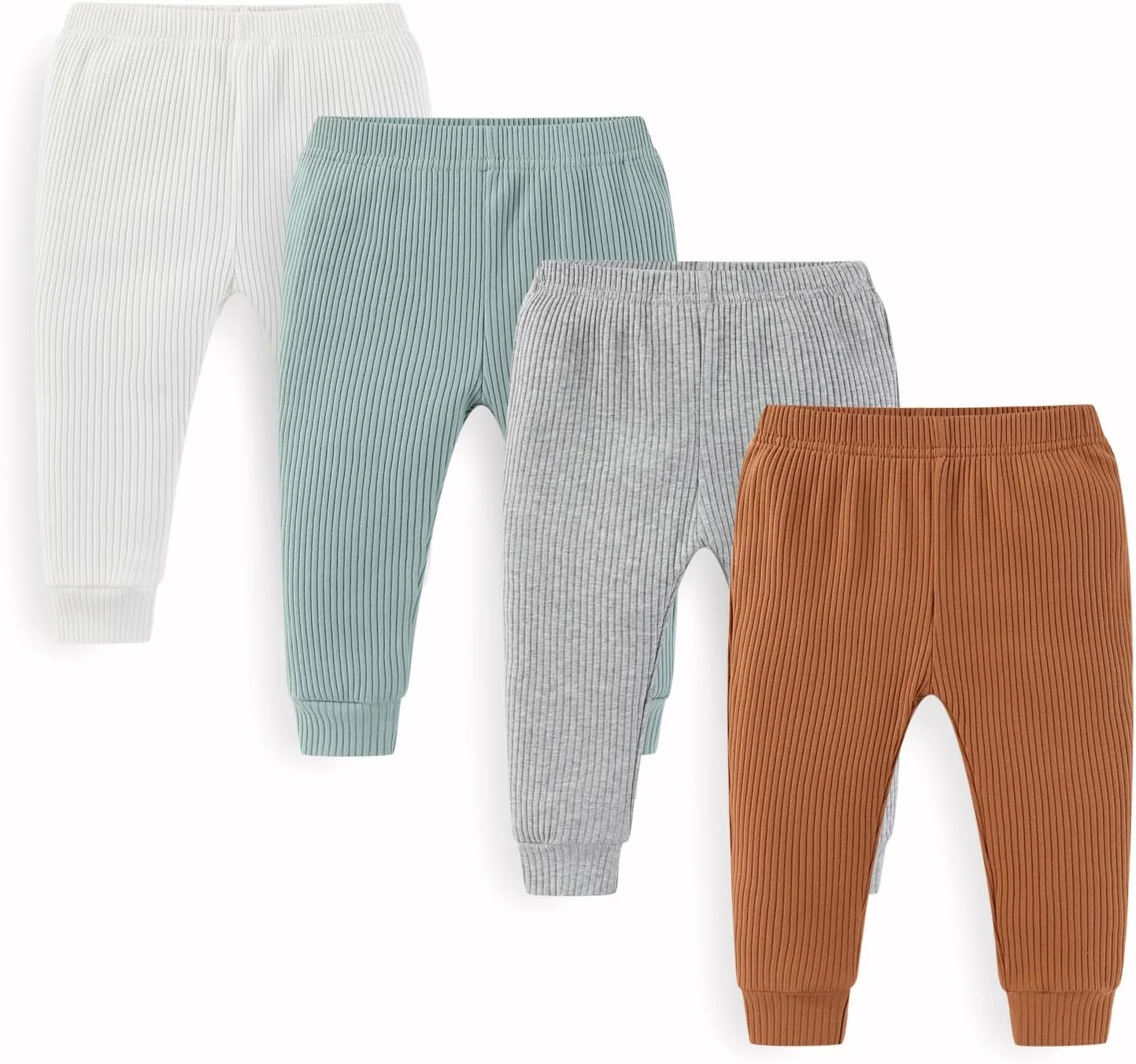 ست شلوار نوزادی یونیسکس JELYLOVE، نرم و کشباف، مناسب نوزادان دختر و پسر، بستهی 4 عددی، سایز 0 تا 24 ماه ست شلوار نوزادی یونیسکس JELYLOVE، نرم و کشباف، مناسب نوزادان دختر و پسر، بستهی 4 عددی، سایز 0 تا 24 ماه