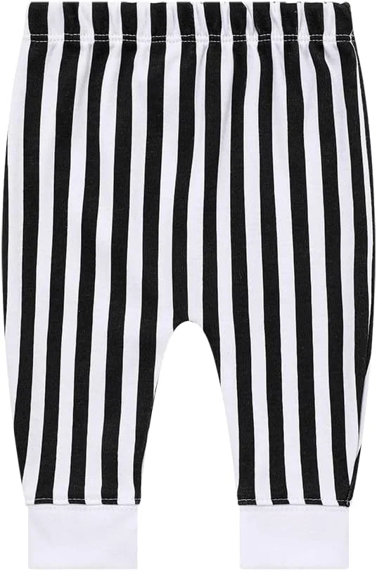 بسته 4 عددی شلوار جاگر نوزادی Lazyrhino - شلوار پنبه ای نرم برای پسران و دختران - طرح های رنگی زیبا و یونیسکس برای نوزادان