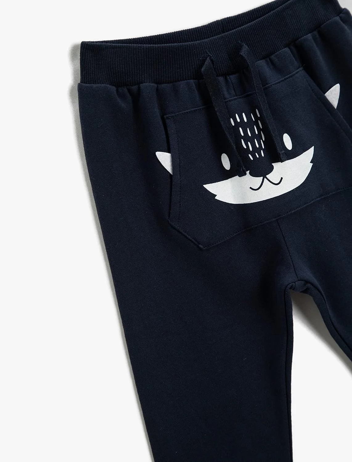 شلوار جاگر نوزادی پسرانه KOTON، شلوار ورزشی نخی شلوار جاگر نوزادی پسرانه KOTON، شلوار ورزشی نخی