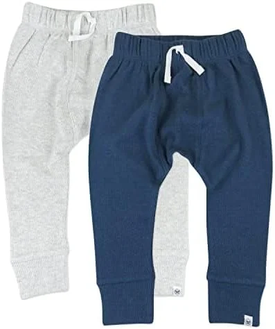 شلوار جاگر چندتایی پسرانه HonestBaby، شلوار راحتی کشی 100% پنبه ارگانیک برای نوزاد و کودک نوپا، پسرانه، دخترانه، شلوار یونیسکس (بسته 2 عددی)