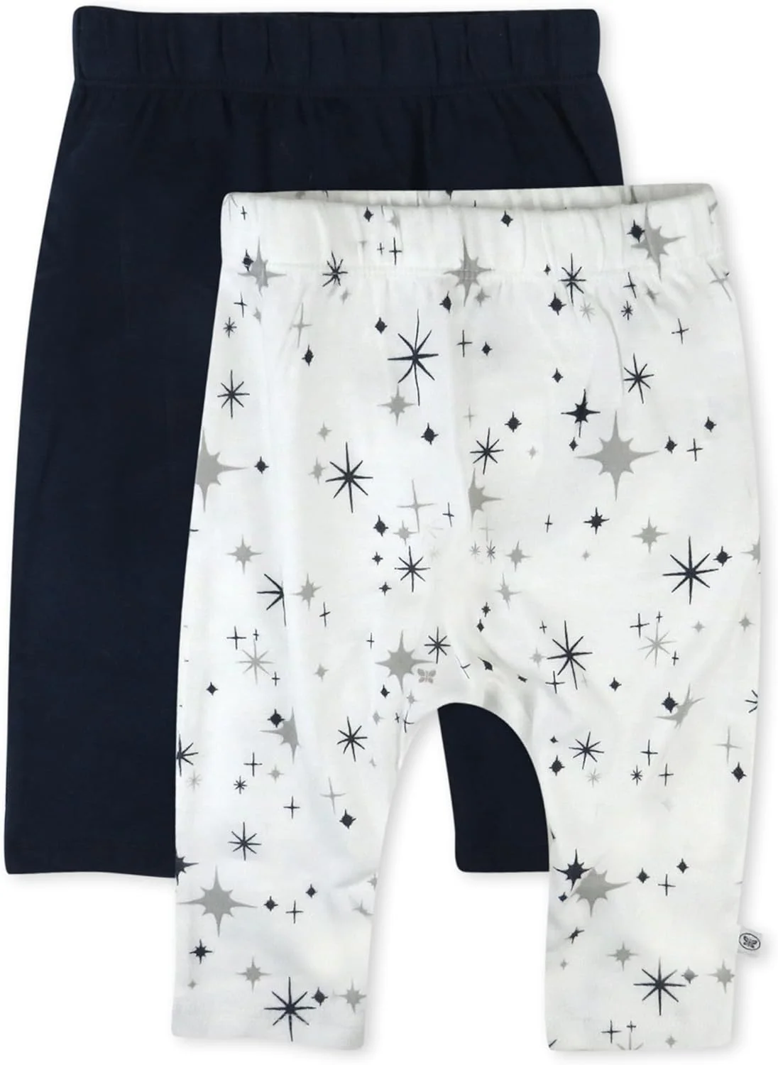 HonestBaby شلوار راحتی چندتایی پسرانه، مدل Harem، با فاق باز، پوشیدن آسان، 100% پنبه ارگانیک برای نوزادان پسر، دختران، شلوار یونیسکس