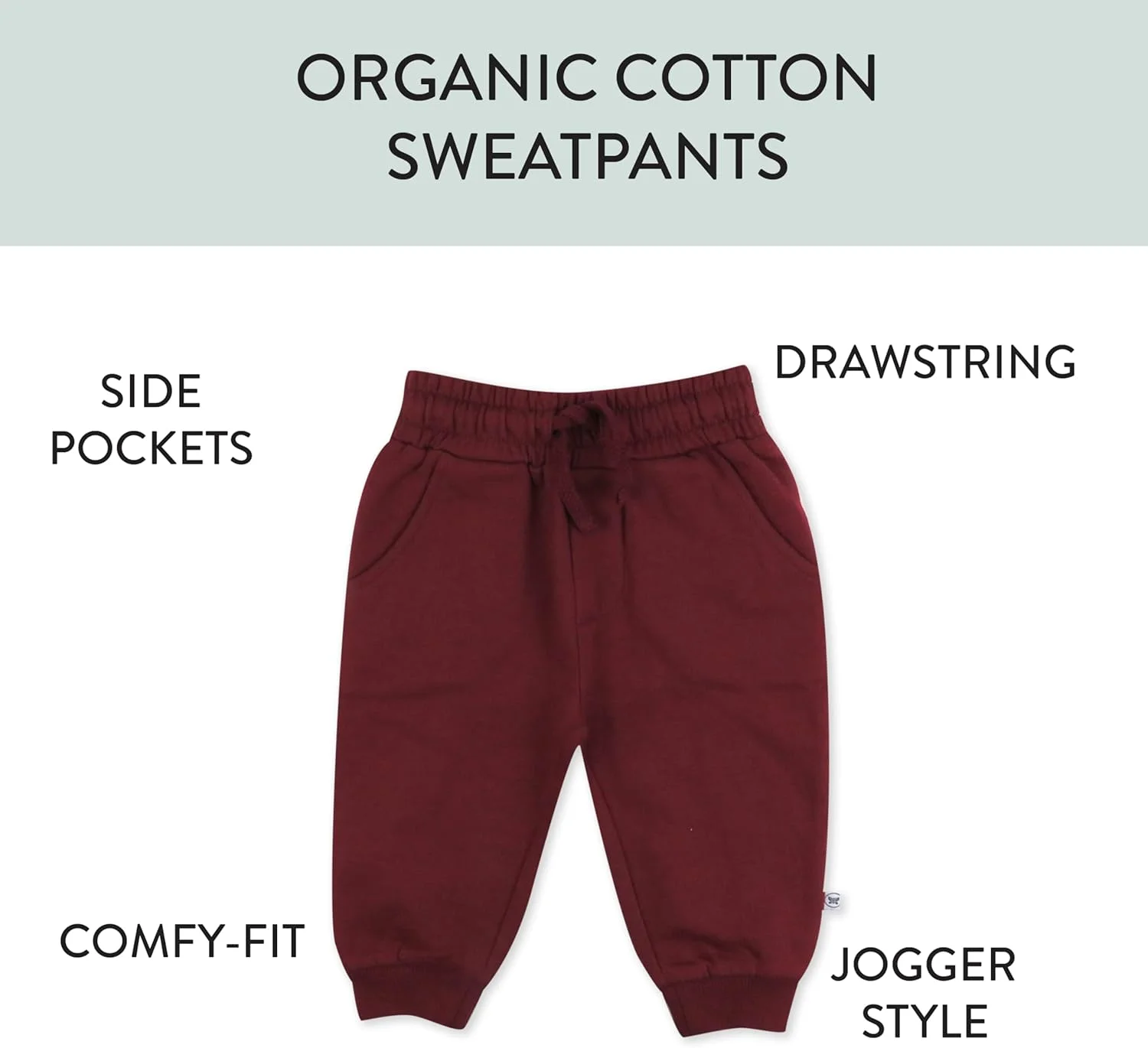 HonestBaby ست 2 عددی شلوار گرمکن پسرانه، 100% پنبه ارگانیک برای نوزادان پسر، شلوار گرمکن دخترانه (بسته 2 عددی)