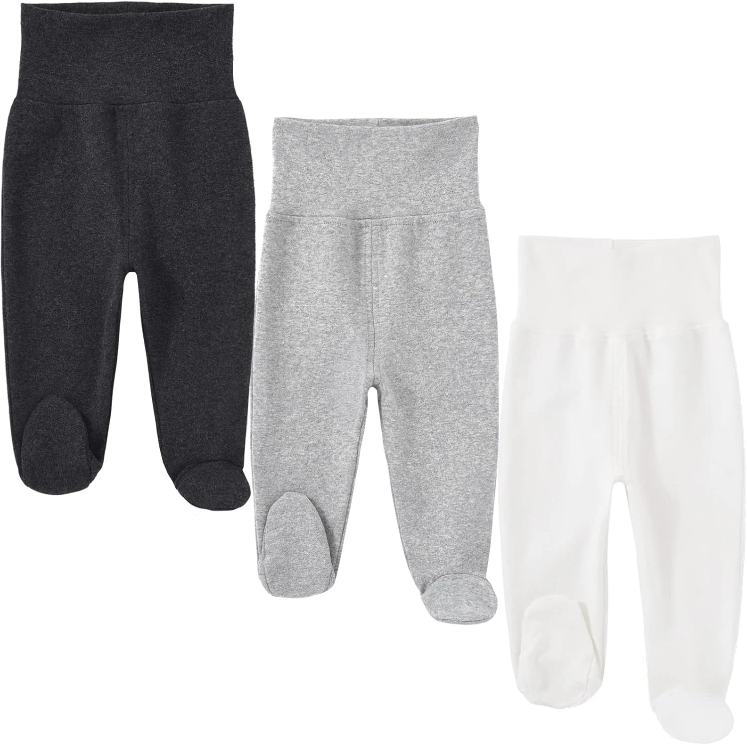 HahaNice Baby Footed Pants Cotton Newborn Leggings 0-12 Months HahaNice Baby Footed Pants Cotton Newborn Leggings 0-12 Months