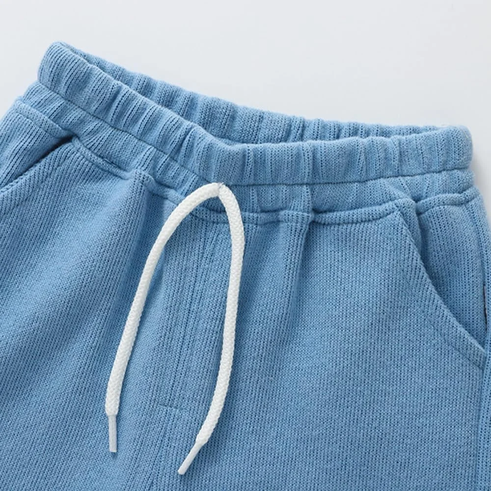 GFQLONG بسته 3 عددی شلوار جاگر نخی جیب دار پسرانه کودک نوپا، شلوار ورزشی غیر رسمی کمر کشی بند دار GFQLONG بسته 3 عددی شلوار جاگر نخی جیب دار پسرانه کودک نوپا، شلوار ورزشی غیر رسمی کمر کشی بند دار