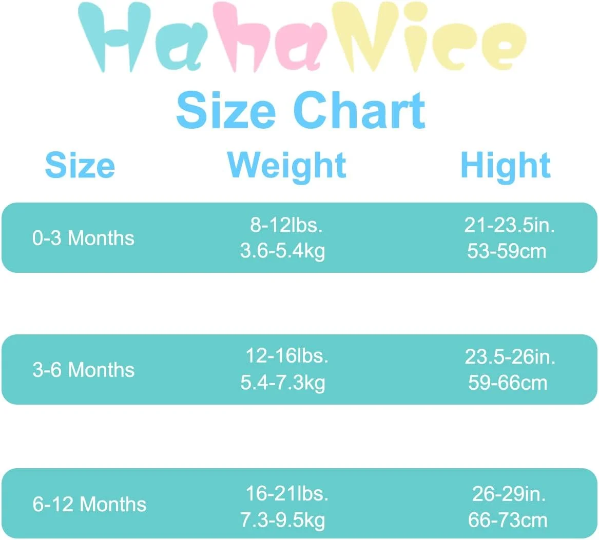HahaNice Baby Footed Pants Cotton Newborn Leggings 0-12 Months HahaNice Baby Footed Pants Cotton Newborn Leggings 0-12 Months